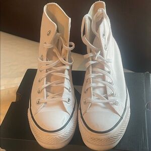 Classic White High-Top Sneakers